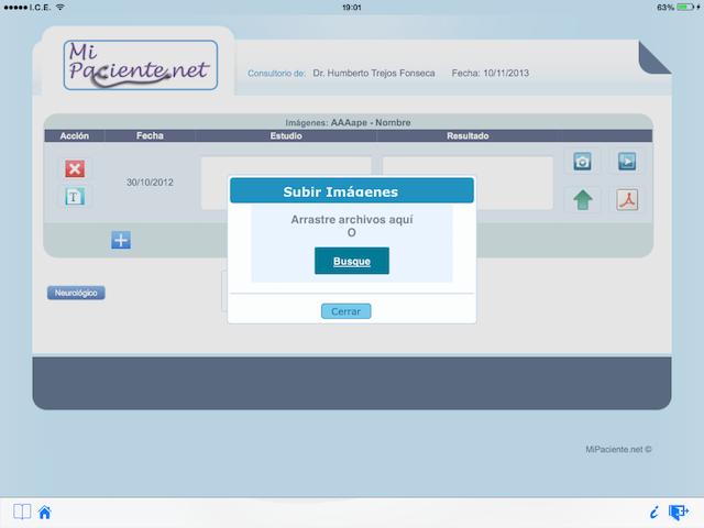 Buscar Imagenes para archivar el el expediente médico